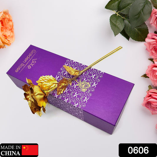 Golden Rose With Premium Box