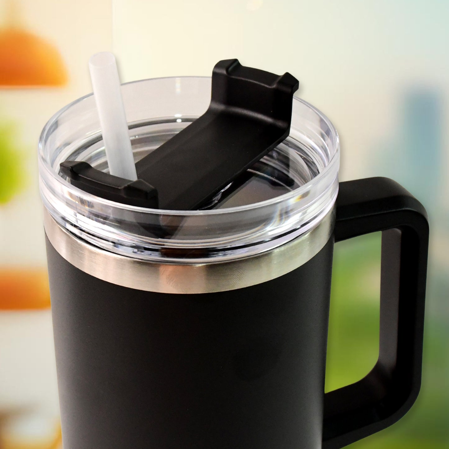 Black Extra Large Insulated Travel Mug (1200ml - 1 Pc)