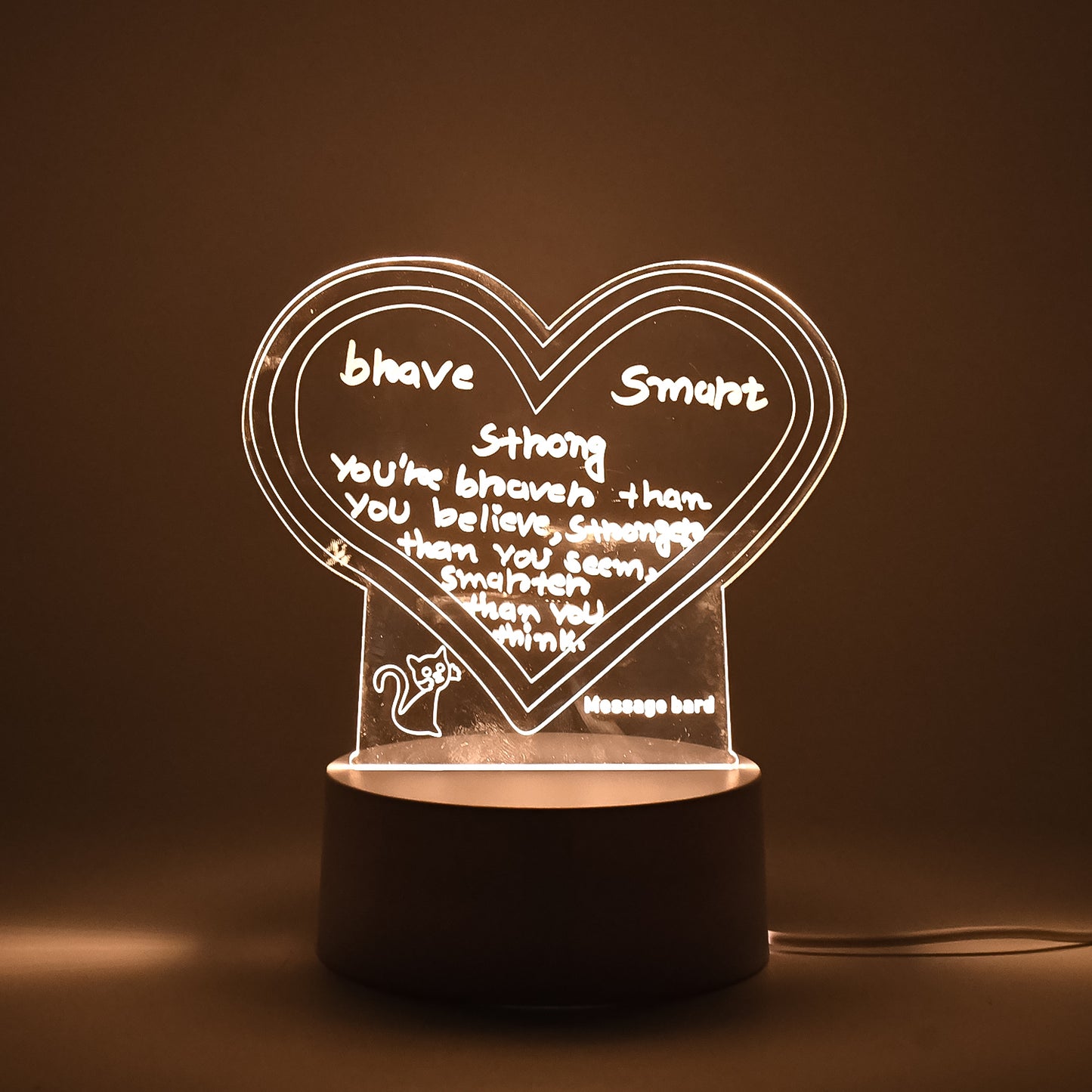 Acrylic Decorative Lamp With Pen