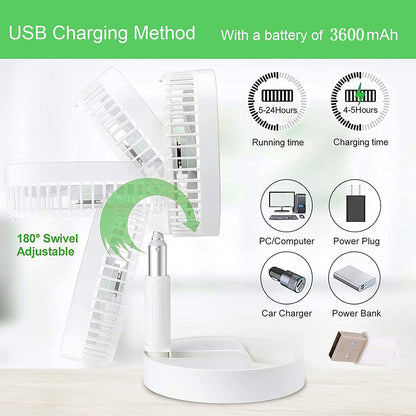 Electric Desktop Height Adjustable Fan