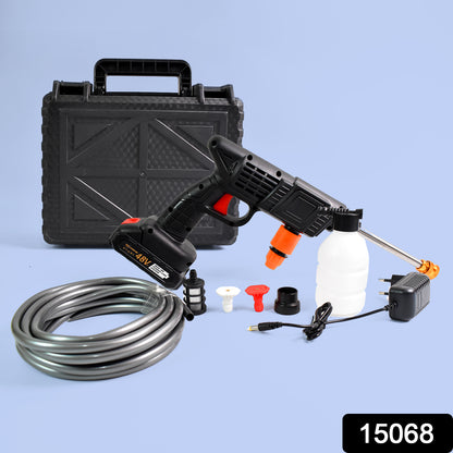 Wireless High Pressure Water Spray Gun (48v  With Small Box  Small Adaptor  1 Set)